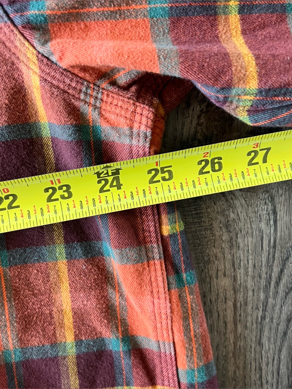 Carhartt Heavyweight Flannel Men’s Orange & Brown Plaid Shirt Jacket Size XL - Picture 11 of 13